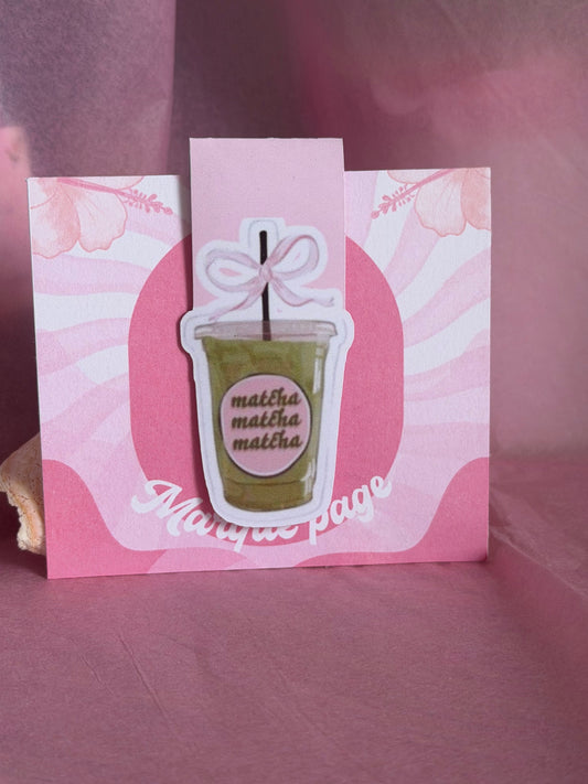 Marque-page magnétique - Matcha