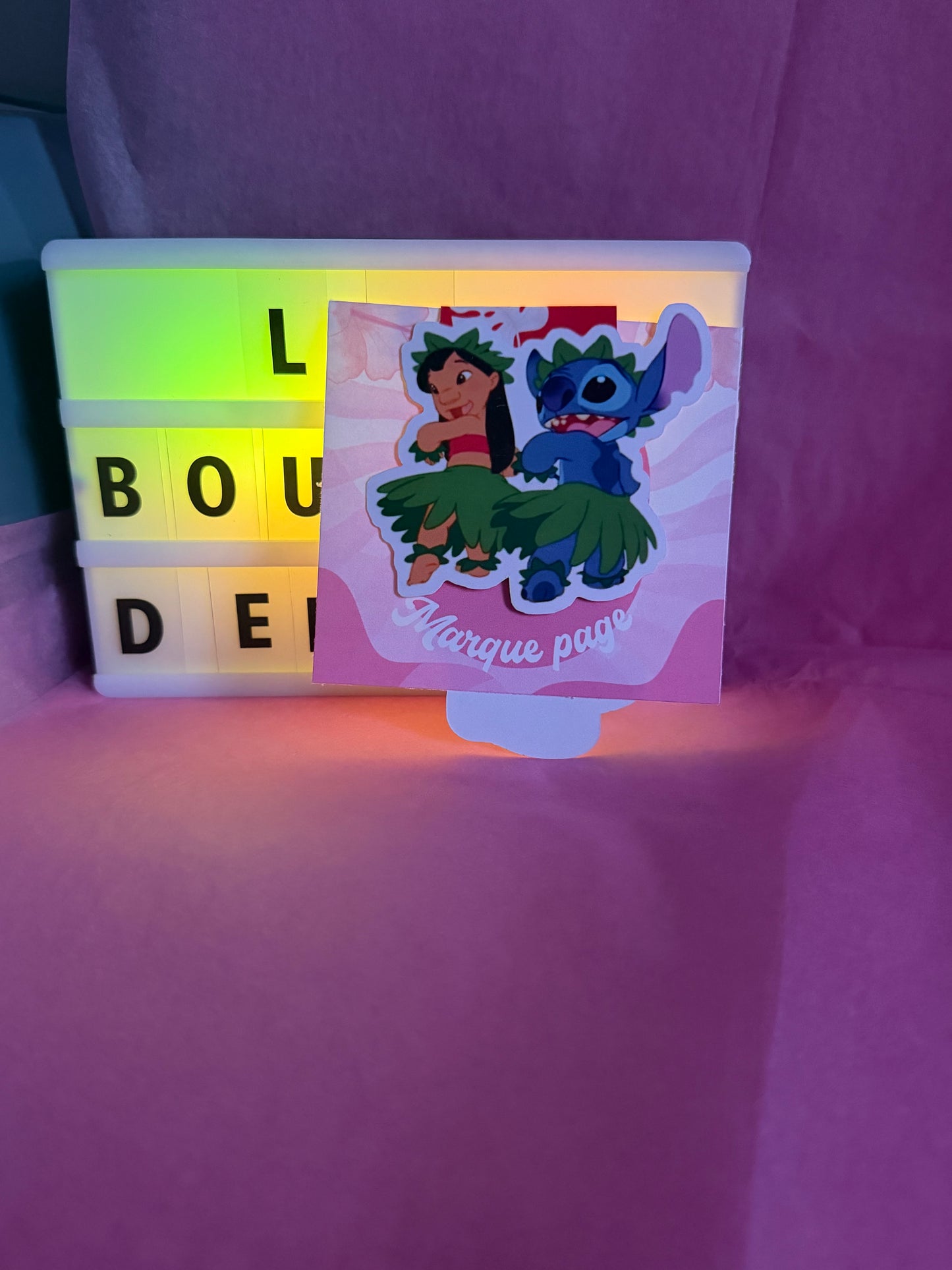 Marque page magnétique Lilo & Stich
