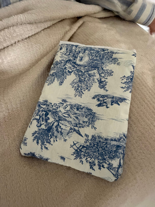 Protège-livre / Pochette liseuse Toile de Jouy